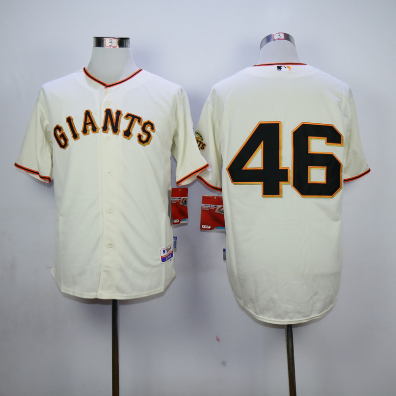 Men San Francisco Giants 46 Casilla Cream MLB Jerseys